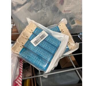 8 PCS VOLUMIZING HAIR CURLER FLUFFY STYLING CLIPS BLUE NEW